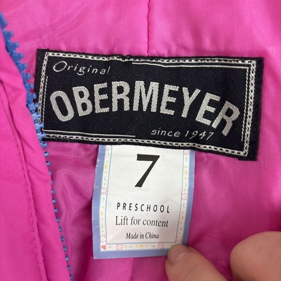 Obermeyer Grow with You Snow Ski Set 3 Pc Jacket Bib Pants Fleece Girls 7 Pink - Picture 10 of 16